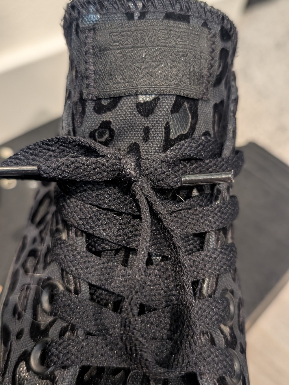 Converse Kids' Black Low-Top Lace-Up Sneakers - Picture 8 of 9